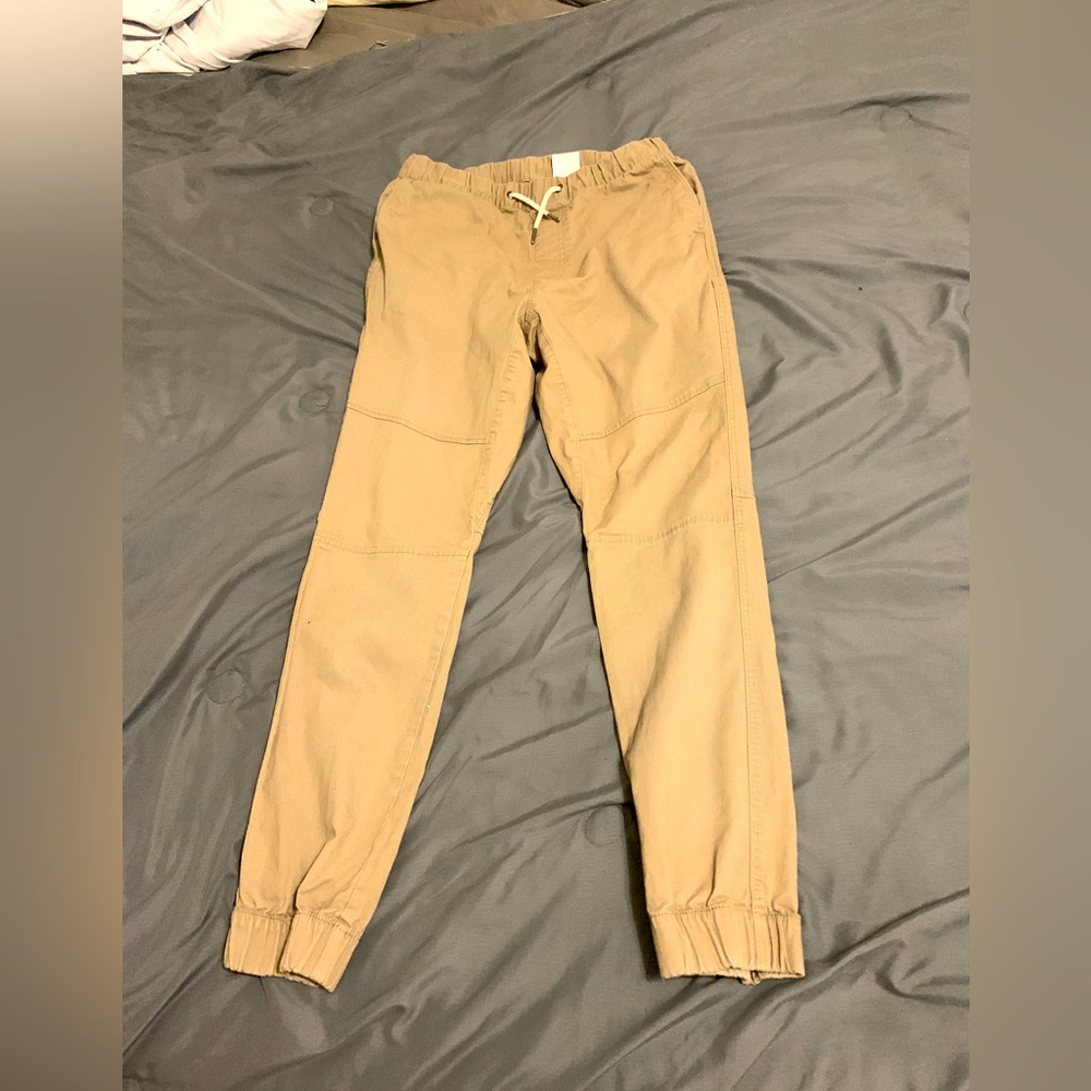 H&M Men’s Cream Khaki Joggers Size: Small